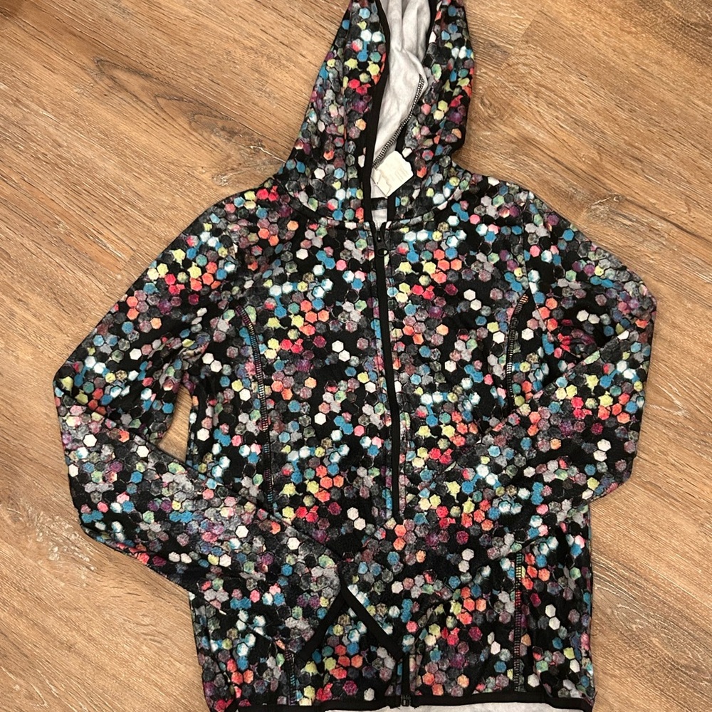 Colorful Polka Dot Zip-Up Hoodie